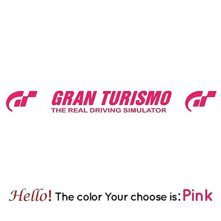 Muodin tuulilasi Gran Turismo -auton tarrat Voiture Fashion vinyylitarra auton koristeelliset tarvikkeet musta/valkoinen vinyylitarra