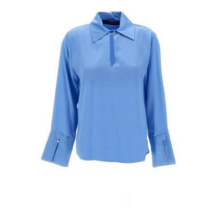 Federica Tosi, Federica Tosi Shirts Niebieski, Kobieta, Rozmiar: XS