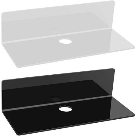 2 stycken flytande hyllor, akrylväggshylla, väggflytande hylla