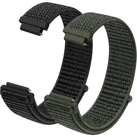 16 mm mørkebrun nylon klokkerem for menn, kvinner og smartklokker - Utskiftbart erstatningsalternativ