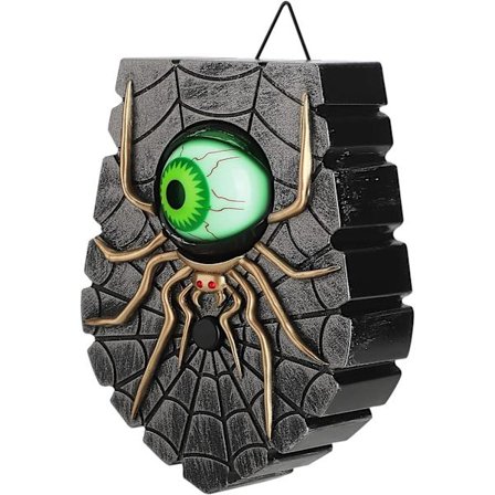 Dekorasjon, Halloween-dørklokke, hjemsøkt dørklokke animert øyeeple