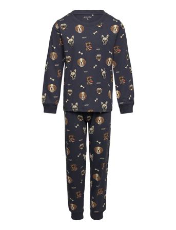 Pyjamas Ls Set Aop Navy Minymo