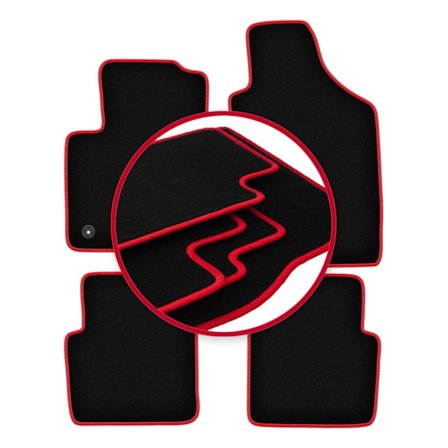 CARLUX-RED bilmåtter til: Fiat 500 FL hatchback (2013-2019)_MGF
