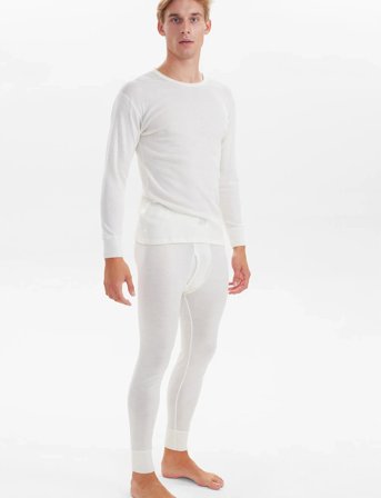 JBS Jbs T-Shirt Long Sleeve Wool - White - XXL