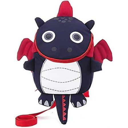 2024, ryggsäck för småbarn med dinosauriemönster, barns tecknade anti-förlust ryggsäck lunchväska med säkerhetsbälte för promenader