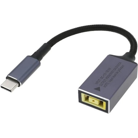 NÖRDIC Lenovo Square Yellow til USB-C adapter 17 cm