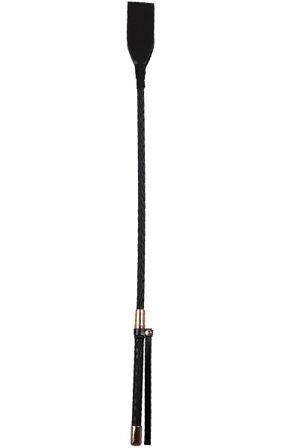 Riding Crop Schwarz & Gold 60 cm