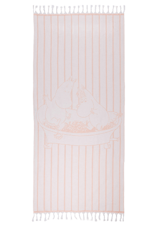 Arabia Mumin Hamam Handduk 80X150 Rosa Badrumstextilier Flerfärgad