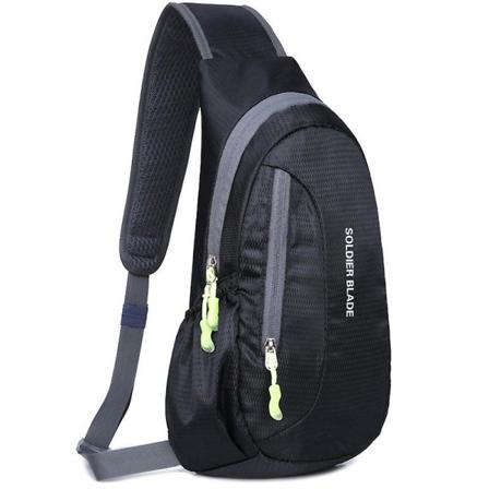 Män Bröstpaket Sport Sling Cross Body Axelväska Ryggsäck