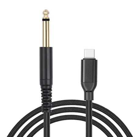 Professionelt USB C til 6,35 mm instrumentkabel til digital optagelse