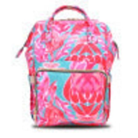 Vaippalaukut Mommy Bag Fashion out -säilytyslaukku Monitoiminen suuren kapasiteetin reppu Graffiti Red