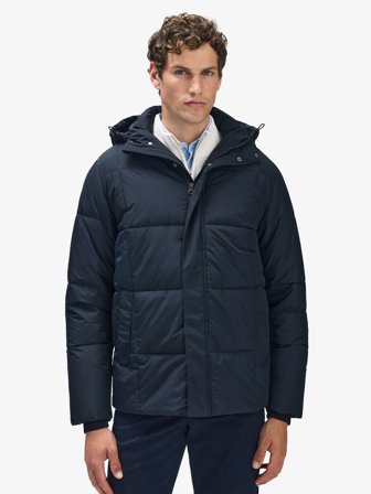John Henric Men's Navy Blue Puffer Jacket Tavira Size M