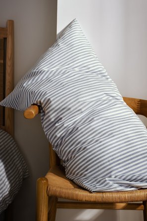 Jotex - Putetrekk 90x50 Cm Økologisk Blå/hvit - ESSA - Kjøp Putevar hos Jotex