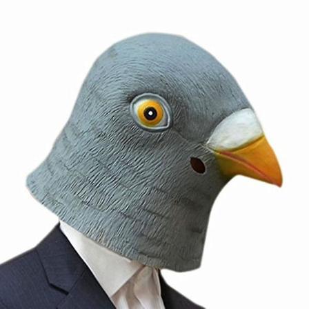 HKK Uusi kyyhkynen naamio lateksi jättiläinen lintu pää Halloween Cosplay puku teatteri prop naamiot juhliin syntymäpäiväkoristelu