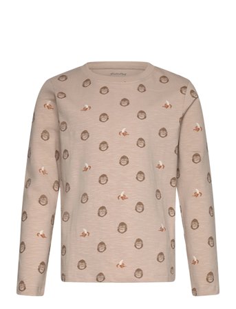 Minymo T-Shirt Ls Aop - Beige - 134