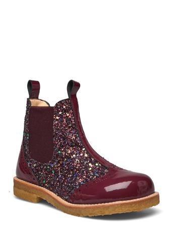 Booties - Flat - With Elastic Känga Stövel Multi/mönstrad ANGULUS