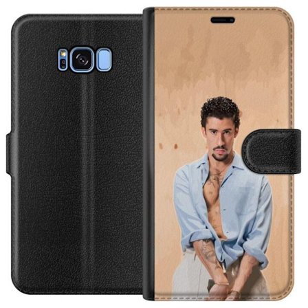 Kompatibel Tegnebogsetui til Samsung Galaxy S8 Bad Bunny Super Bowl-inspireret grafik med NFL-trofæ og San Francisco-bro i sportdesign