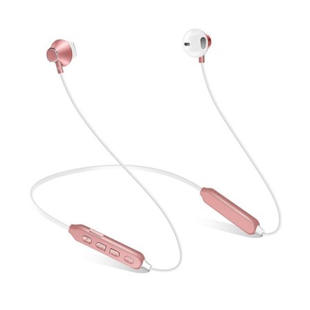 Bluetooth-hodetelefoner sport i øret, Bluetooth 5.0 hvit