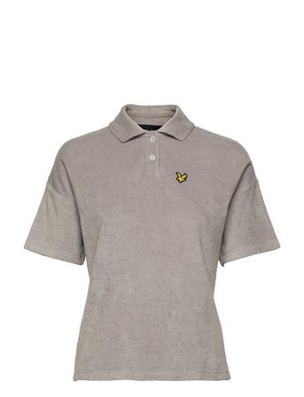 Boucle Polo Shirt T-shirts & Tops Polos Harmaa Lyle & Scott