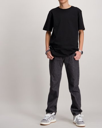 Calvin Klein BLACK REGULAR STRAIGHT Svart Jeans Kille - Kids Brand Store