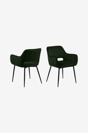 NORDFORM - Stol med armlæn Neija, 2-pak - Grøn - Stole med armlæn - Fra Homeroom