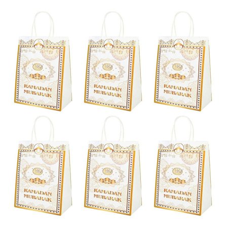 6 stk. Eid Mubarak Papirposegaveæsker STYLE 4