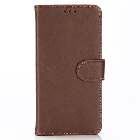 Retro Wallet Mobile Phone Case for iPhone XS Max - Coffee