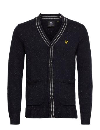 Flecked Cardigan Black Lyle & Scott