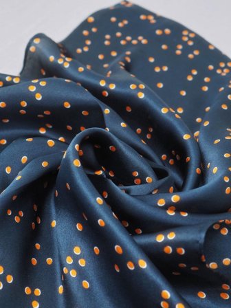 7Days Silkeskjerf Mørkeblå 53x53