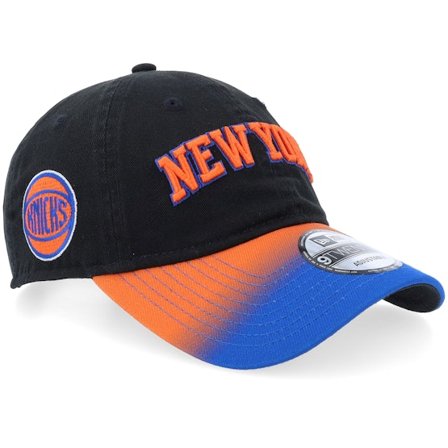 New Era - New York Knicks 9TWENTY NBA Statement Black/Orange Adjustable Adjustable Black Cap - NBA @ Hatstore