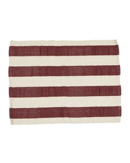 Bordstablett Stig randig seersucker Röd - Kök - Fondaco