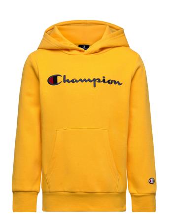 Hooded Sweatshirt Hettegenser Genser Gul Champion*Betinget Tilbud