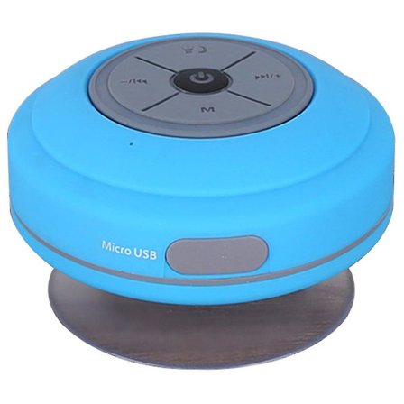 Vedenkestävä Bluetooth-LED-suihkuspeaker FM-radio TF-kortinlukija