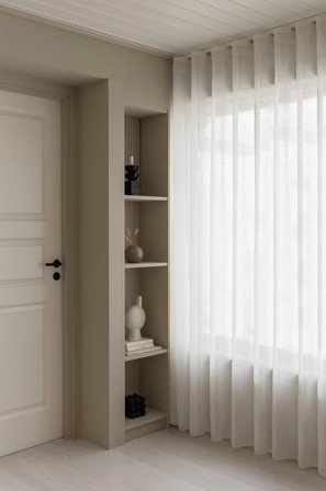 Hasta - Gardin Malva 132x250 cm - Hvit - Stroppelengder - 132X250 - Fra Homeroom