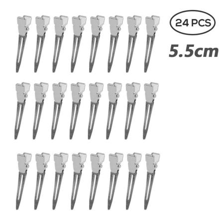 24 kpl Saumaton hiusklipsi 5,5 CM - spot-myynti 5.5cm