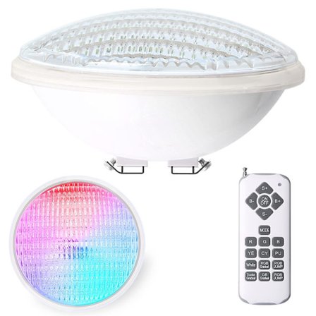 12w Led Pool Light Par56 Vattentät Ip68 Rgbw Pool Light Nedsänkbar Ljus 12v Dc/ac Full Color Led Spotlight Med Fjärrkontroll 7 Justerbara Färger