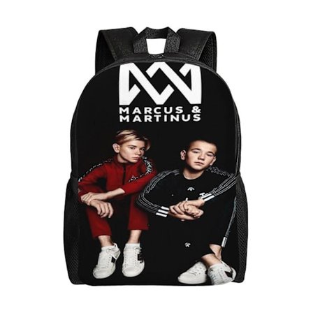 t1175 marcus martinus Ryggsekk for Studenter, Lett og Slitesterk Sekk, Vanntett Bokveske med Justerbar Skulderstropp n1175