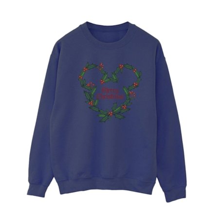 Disney Dam/Kvinnor Musse Pigg God Jul Holly Sweatshirt
