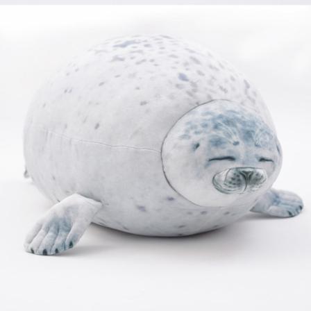 IC Pude Mandsæl Akvarium Fyldt Havdyr Plys Legetøj Fødselsdagsgave Julegave, 30 CM