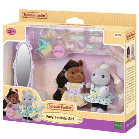 Sylvanian Families Vennesett Pony 2 figurer