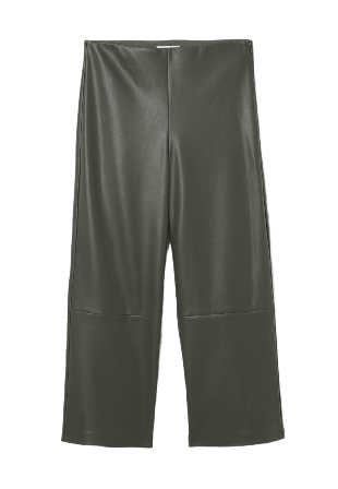 Wera Rak byxa i läderimitation ANAIS Byxor Grå 44