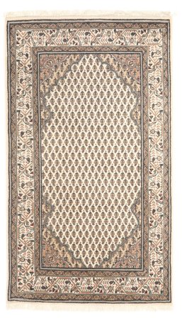Handknuten Mir Indisk Matta 93X161 Beige/Orange