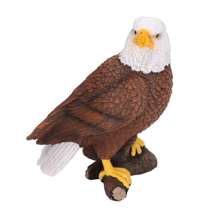 Bald Eagle Statuette Hoveddrejelig Stil Rige Detaljer Stabil Slidstærk Harts Patriotisk Ørn Figur til Kontor Familie Cafe