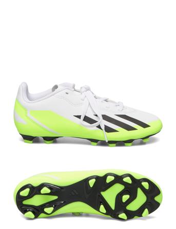 X Crazyfast.4 Flexible Ground Boots Shoes Sports Shoes Football Boots Hvit Adidas Performance*Betinget Tilbud