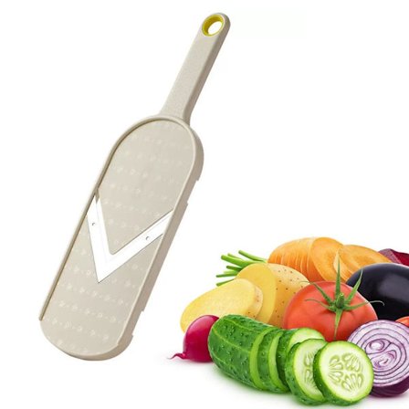 Multifunktionel Håndholdt Skærer - Rustfrit Stål V-Formet Blad til Køkken, Grøntsagshakker, Frugt, Osterivejern, Kartoffelchips Skærer