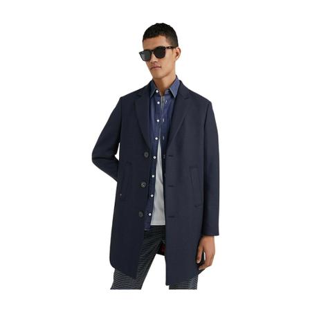 Tommy Hilfiger, Down Coats Blauw, Heren, Maat:S