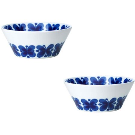 Rörstrand Mon Amie Skål 30 cl 2-pk' - 'Hvit med dekorasjon