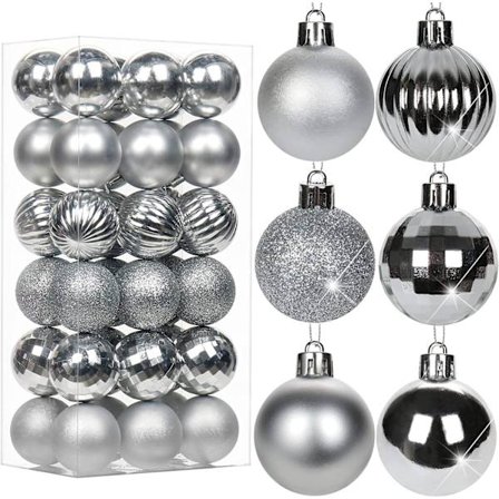 36 x Julekugler Pynt Ubrækkelige Juletræ Hængende DXGHC