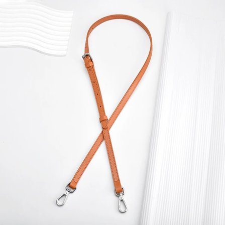 IC Väska Rem För Mini Punch-Free Läder Axelrem Brun