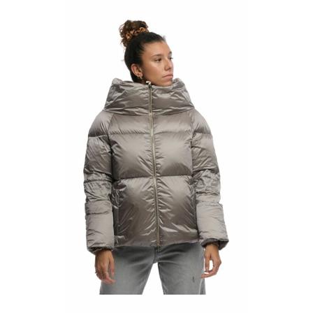 Herno, Down jacket Pi 1370D19288 9460 Grijs, Dames, Maat:S,nylon